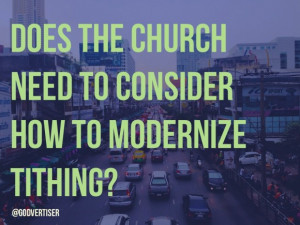 Modernized Tithing: Encouraging Giving Ease of Use Technology