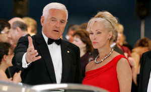 Bob Lutz with his wife Denise at the North American International Auto ...