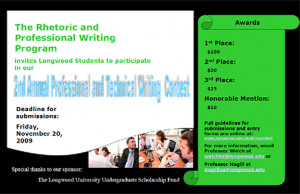 Poster for Rhetoric & Professional Writing Program