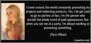 More Paris Hilton Quotes