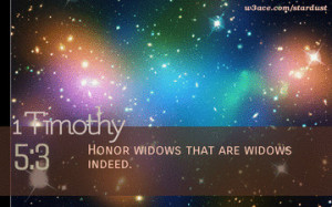 Bible Quote 1 Timothy 5 3 Inspirational Hubble Space Telescope Image