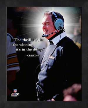 Pittsburgh Steelers Chuck Noll Framed Pro Quote