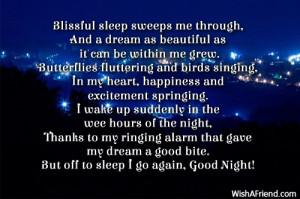 Good Night Poems Sweet Dreams For Him Goodnight Message