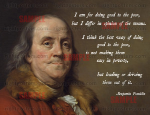 Benjamin franklin poster