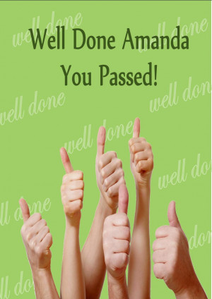 Personalised Congratulation on Passing Your Exams Card 3