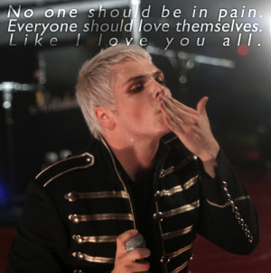 ... Everyone should love themselves. Like I love you all.