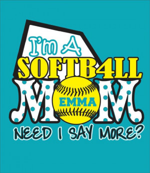 Softball Mom Shirt by WhitefishCreations on Etsy, $23.00