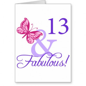 13 And Fabulous Birthday Card