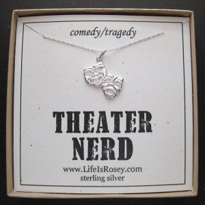 , Comedy Tragedy, Tragedy Charms, Nerd Necklaces, Dramas Club, Quotes ...