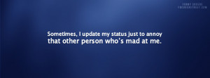 Facebook Update My Status Facebook Cover