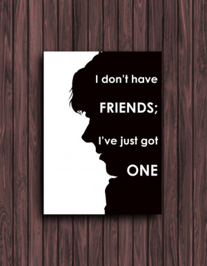 one. Sherlock Holmes. Sherlock Birthday Card. Friend Card. Sherlock ...