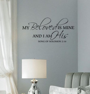 Bedroom wall decal, Bible verse decal, Marriage wall decal, Home quote ...