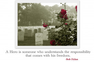 ... monday | inspiraional quote & pic | Memorial Day Graveyard Roses