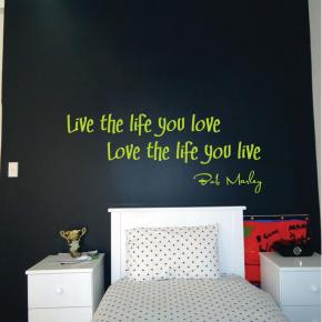 Bob Marley Wall Quote Sticker