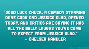 Good Luck Chuck, a comedy starring Dane Cook and Jessica Alba, opened ...