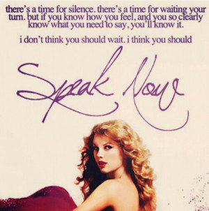 Speak Now