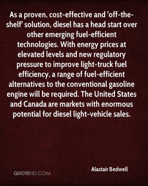 As a proven, cost-effective and 'off-the-shelf' solution, diesel has a ...