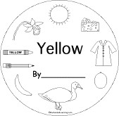yellow a short printable book about the color yellow for early readers ...