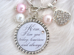 MOTHER QUOTE- Mother of the BRIDE Gift Mother of the Groom I Love You ...