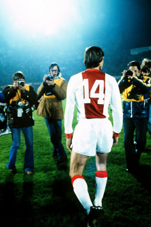 Johan Cruyff number 14 Ajax