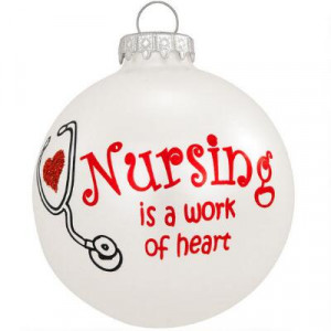 nursing is a work of heart ornament nurses are special people gifted ...