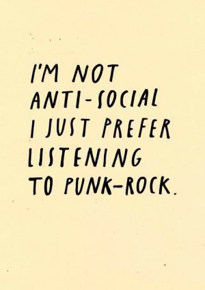 Punk Rock Bands Tumblr Quotes
