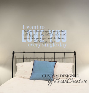 Wall Decal I love you Master bedroom quote 028-44