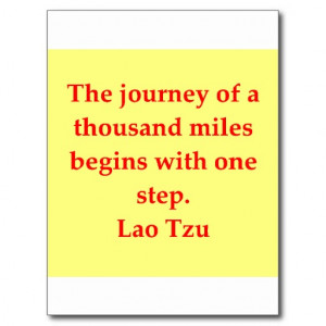 great Lao Tzu quote Post Card