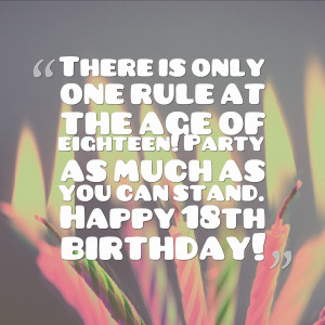 18th Birthday Quotes and Wishes