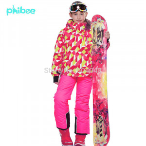 2015-New-Winter-Girl-s-Ski-Suit-Set-Children-Outdoor-Thickening-Sports ...