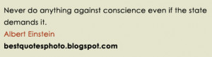 Einstein quotes on Conscience