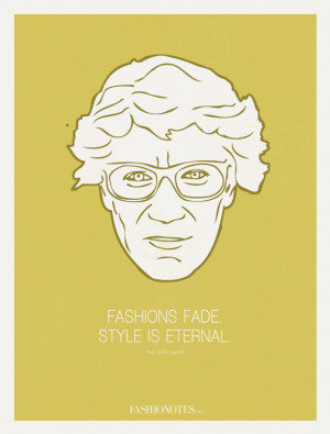 fashionotes, poster, fashion quote, Yves Saint Laurent