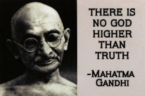 Truth gandhi picture quote.