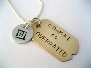 Dr. Gregory House Personalized Hand Stamped Quotes from House