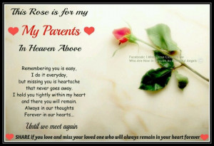 miss you Mom and Dad, every day!