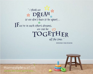 WINNIE THE POOH QUOTE NURSERY WALL STICKERS DECALS CHILDRENS ROOM ...