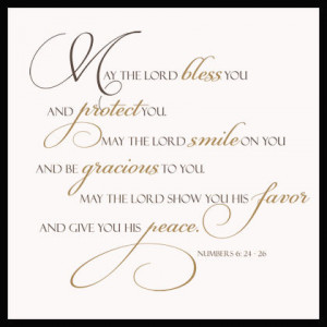 May Lord Bless And Protect You Wall Decals