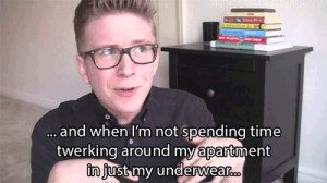 ... gifs TylerOakley Tyler Oakley the queen of sass twerking in my undies