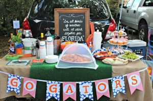 Tailgate ideas: AstroTurf table runner, DIY flag banner and home team ...