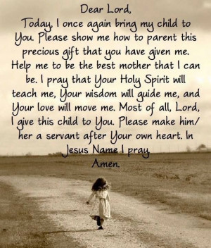 Praying for my child