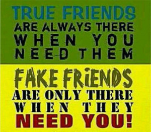 True vs fake friends....in time of trouble, you always find out which ...