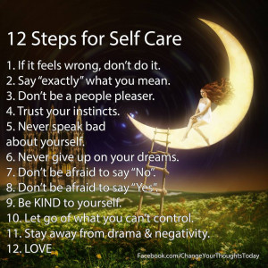 12 steps for self care