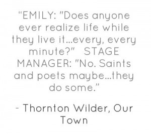 ... STAGE MANAGER: No. Saints & poets maybe, they do some.