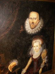 Oil Portrait Of Elizabeth I & Francis Walsingham