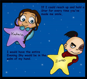 Katara and Zuko Stars by Fallonkyra