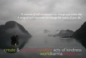 moment of self compassion can change your entire day. A string of ...