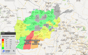 Map Military of Afghanistan Provinces