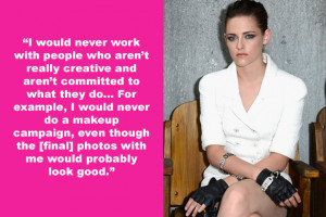 Zip it, Kristen Stewart . Demeaning, pseudo-intelectual opinions like ...