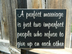 Inspirational QuoteA perfect marriage wood by BuzzingBeesCrafts, $14 ...