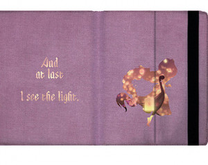 Rapunzel I See the Light Quote - iPad 2 3 4 Mini Flip Case Cover in ...